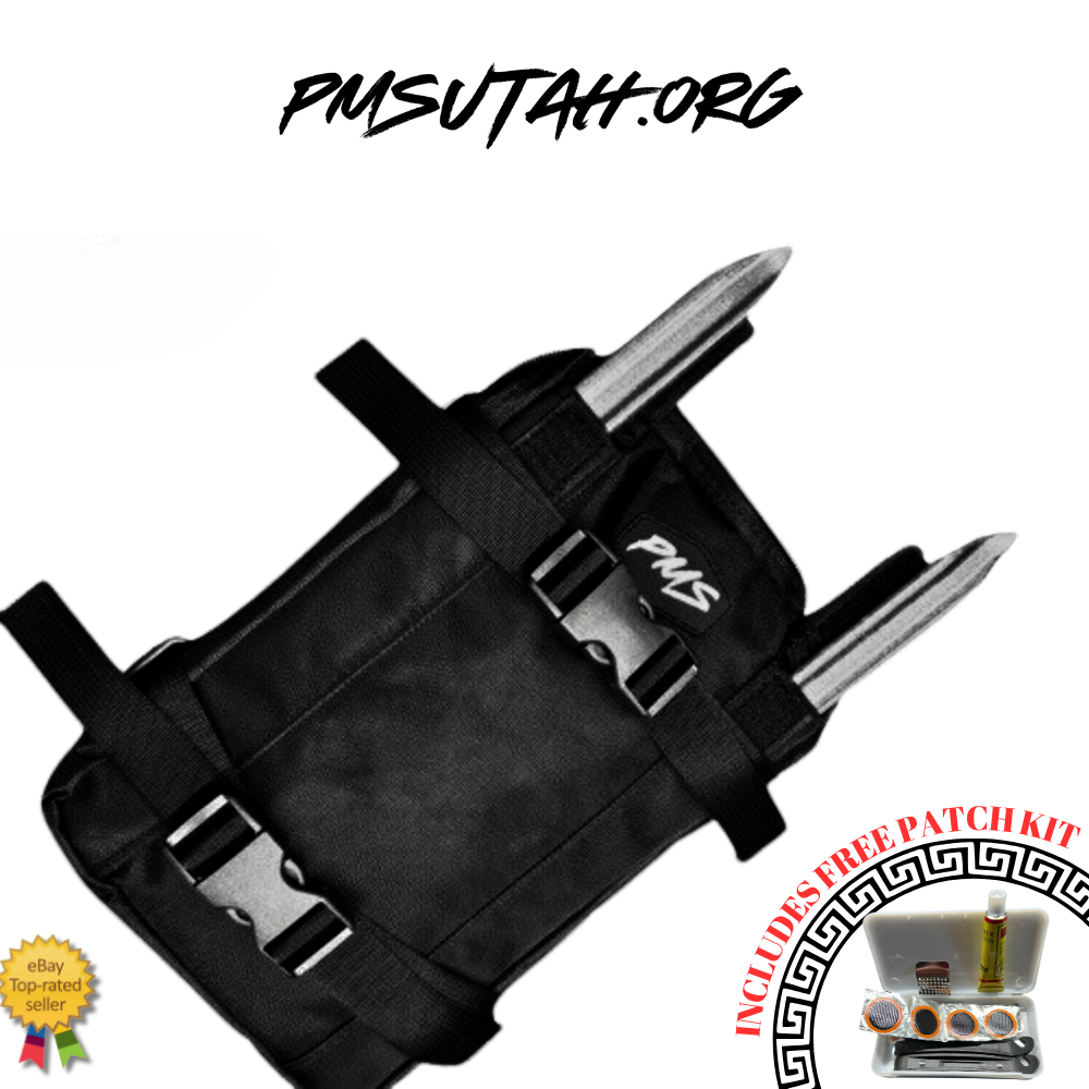 Motorcycle MX Tool Bag Fender Pack Inner Tube Tire Repair With 2 Spoon Bars Iron - PMSUTAH