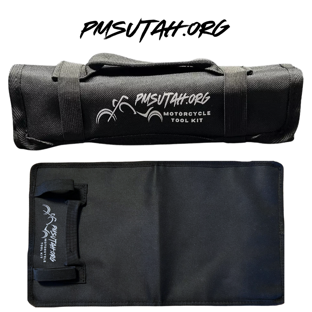 Roll Up Motorcycle Tool Kit With Tools Bag Pouch Pockets Heavy Duty Metric Wrench Set Tools - PMSUTAH