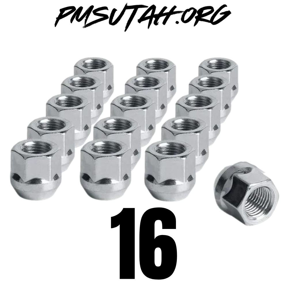 Yamaha UTV OEM Style Tapered Chrome Lug Nut 10mm x 1.25mm Thread Pitch - PMSUTAH