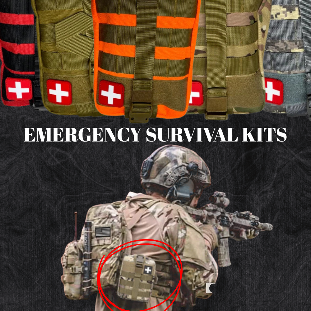Emergency Survival Kit Bag First Aid Military Camping Trauma Case Medical Hiking
