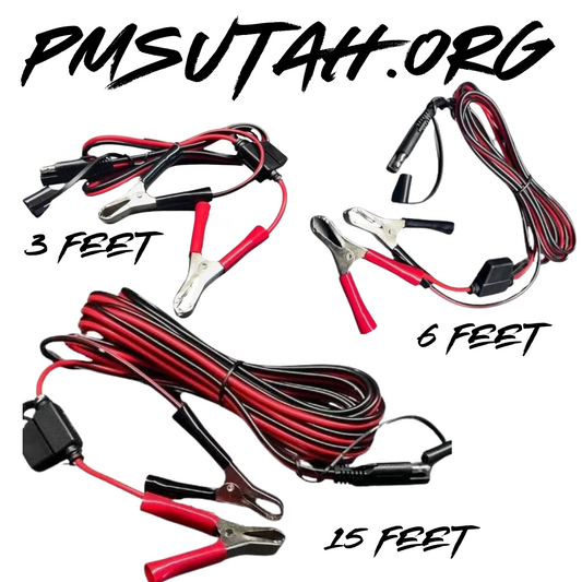 Alligator Clip Battery Charger Cord Cable Plug In Adaptor Tender Quick Disconnect ATV UTV SXS