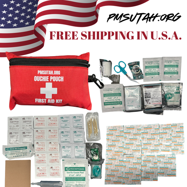 Medium First Aid Kit Med Pack Medical Emergency Trauma Bag Survival Box Pouch - PMSUTAH
